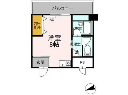 グレイスハイツ今浦(ワンルーム/5階)の間取り写真