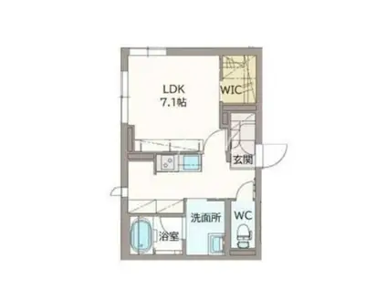 シャーメゾンGRAND七日市(ワンルーム/1階)の間取り写真