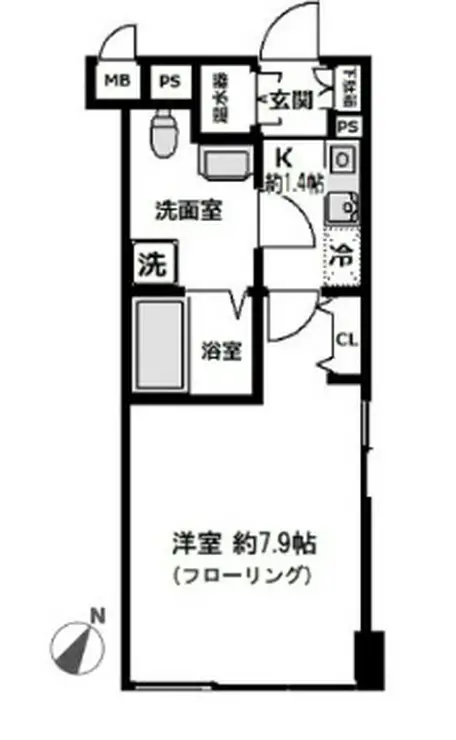ラビバーレ阪東橋 5階階 間取り