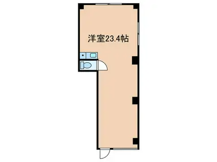 シャトレ・プランドール(ワンルーム/1階)の間取り写真