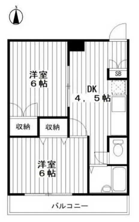 美久仁マンション 2階階 間取り