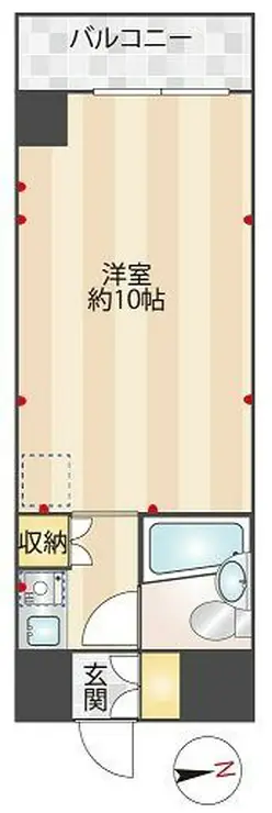 モンテベルデ芝大門 7階階 間取り