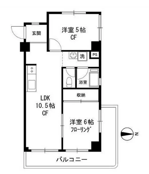 秀和麻布笄町レジデンス 3階階 間取り