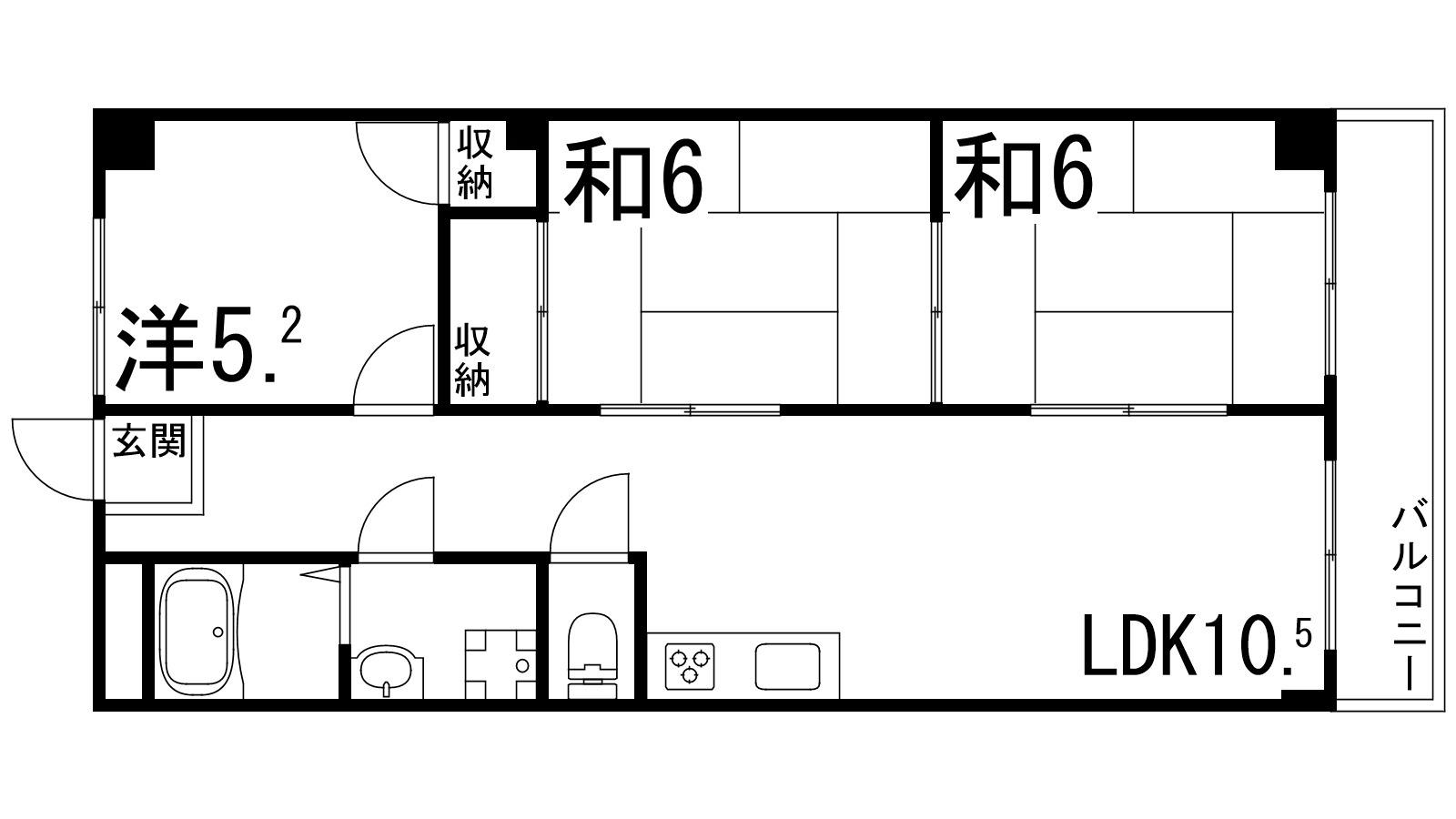 カーネ播磨町(3LDK/3階)の間取り写真
