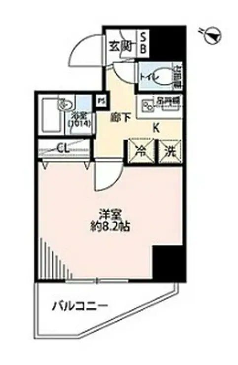 プレール・ドゥーク赤羽 8階階 間取り