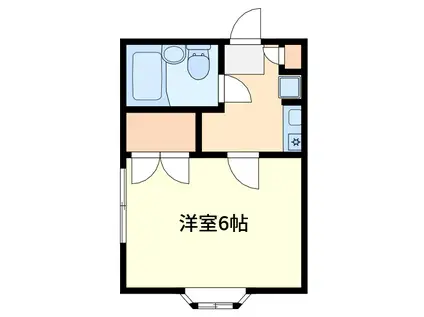 トッポハイツ(1K/1階)の間取り写真