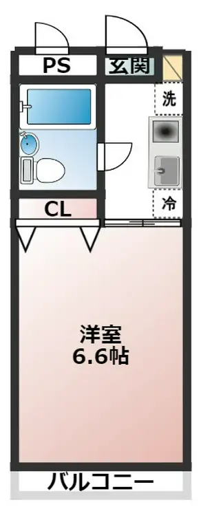 スイートキャッスル市川 4階階 間取り