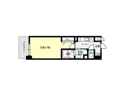 プレシャス ベース(1K/10階)の間取り写真