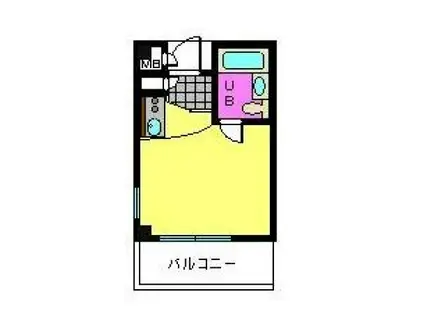 シャルマンフジ大体大(ワンルーム/4階)の間取り写真