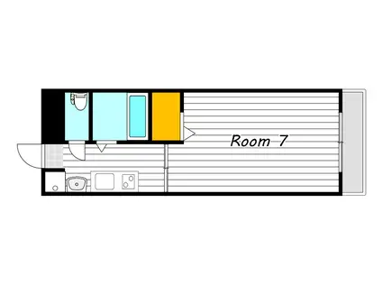 ウェーブレジデンス島田本町(1K/1階)の間取り写真