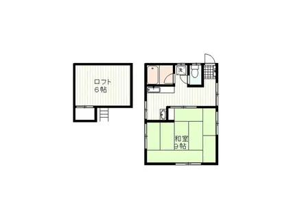 暁ハイツ(1K/2階)の間取り写真