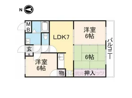 ユーミー SAKAE(3DK/2階)の間取り写真