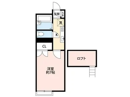 WELINA SHOEII(1K/2階)の間取り写真