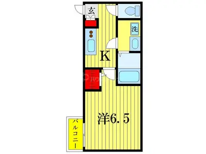 LUNA PIENA 船橋(1K/3階)の間取り写真