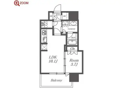 NAGOYA THE TOWER(1LDK/19階)の間取り写真