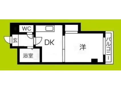 リレックス上住吉(1DK/5階)の間取り写真