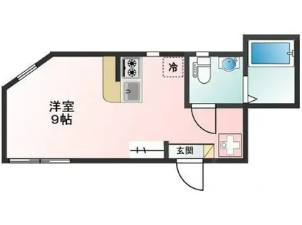 GLANZ東向島(ワンルーム/1階)の間取り写真