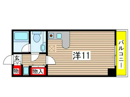 チハヤアネックス(ワンルーム/3階)の間取り写真
