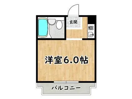 プレステートヴェンティ(ワンルーム/3階)の間取り写真