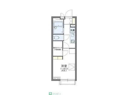 レオパレスNANPEI(1K/3階)の間取り写真