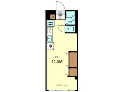 コーポ中野(ワンルーム/10階)の間取り写真
