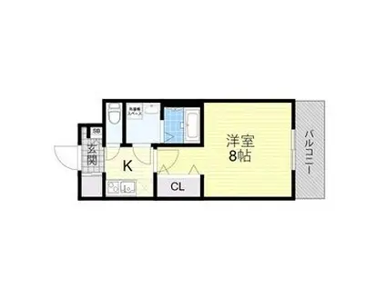 MSR新大阪南(1K/7階)の間取り写真