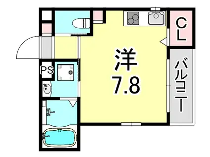 AVENIR NIGAWA(ワンルーム/2階)の間取り写真