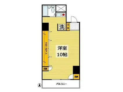 エルム菊川(ワンルーム/5階)の間取り写真