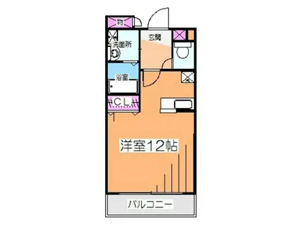 パラディーゾ百舌鳥(ワンルーム/3階)の間取り写真