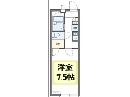 NEXT・DOOR(1K/1階)の間取り写真