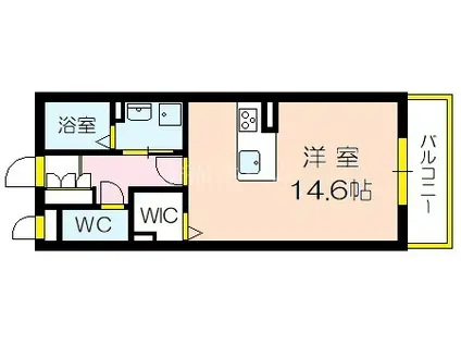 シャーメゾン深江橋(ワンルーム/2階)の間取り写真