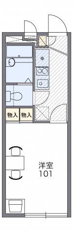 レオパレスリーブラ(1K/2階)の間取り写真