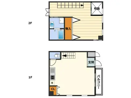 ローツェII(1LDK/7階)の間取り写真