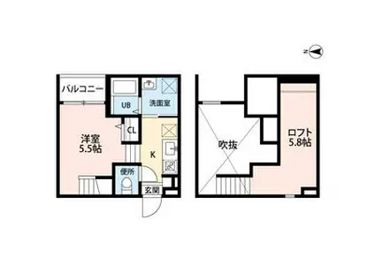 PINOFIORE ERBAピノフィオーレエ(ワンルーム/2階)の間取り写真