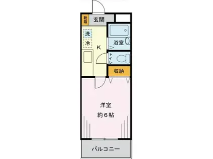 エレンシア(1K/3階)の間取り写真
