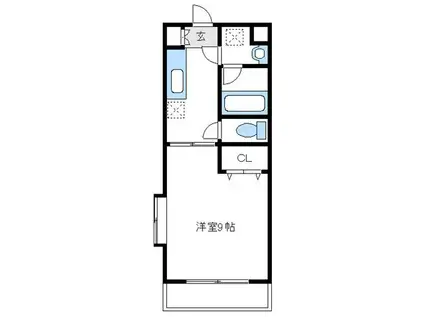 ファルコーネ(1K/2階)の間取り写真