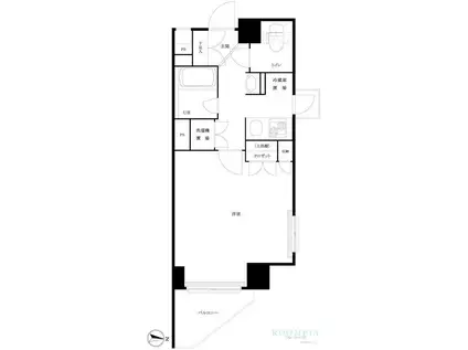 ルーブル中野坂上伍番館(1K/4階)の間取り写真