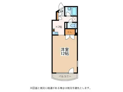 YMマンション(ワンルーム/6階)の間取り写真