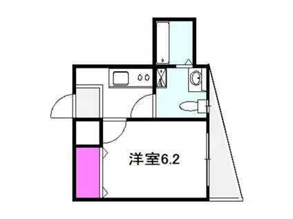 フルグランテ馬場町(1K/2階)の間取り写真