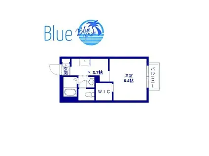 アネックス本町(1K/2階)の間取り写真