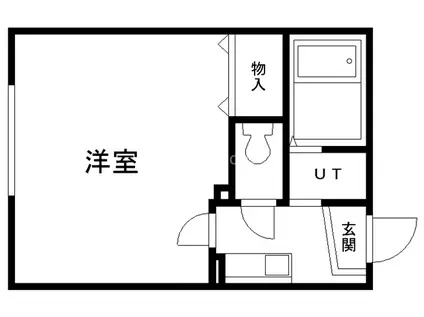 グラフォート古館(1K/1階)の間取り写真