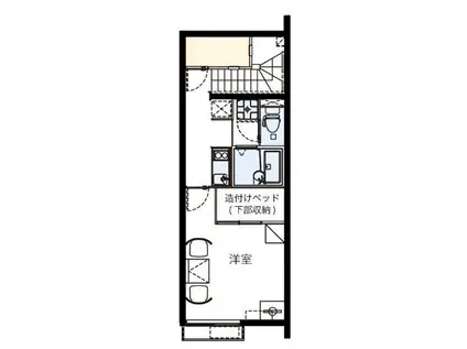 レオネクストグランドゥールパル(1K/2階)の間取り写真