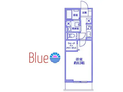 ジュネスコート(1K/1階)の間取り写真