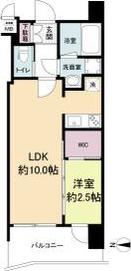 セレニテ西中島アリア弐番館(1LDK/13階)の間取り写真