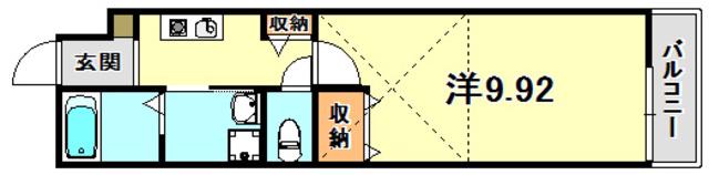 CASA大塚(1K/2階)の間取り写真