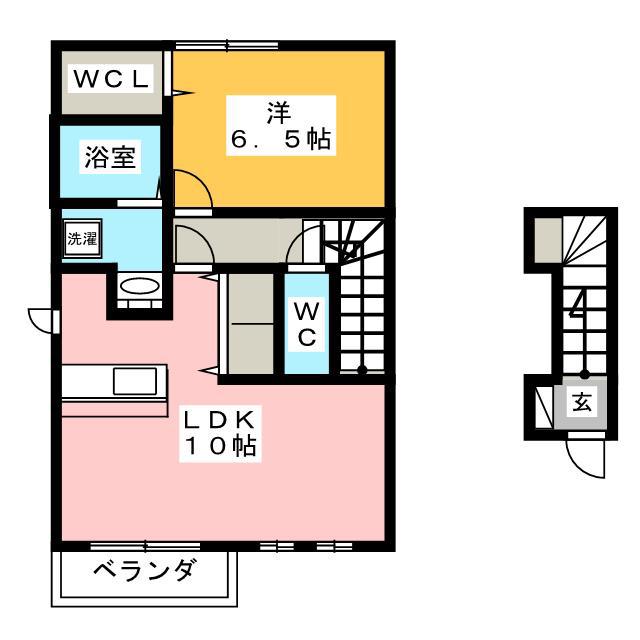 ロイヤルマンション日の出(1LDK/2階)の間取り写真