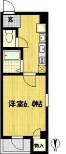 ルミエール西大橋(1K/2階)の間取り写真