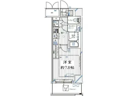 REGALIZ愛宕御成門 レガリス愛宕御成門(1K/7階)の間取り写真