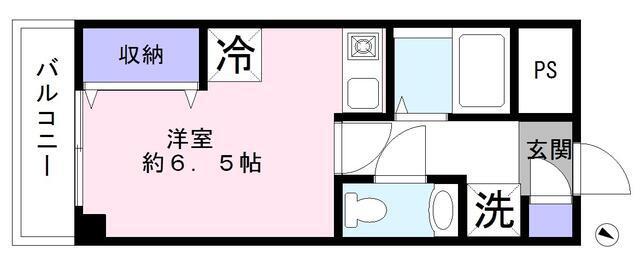 ラフィーヌ上池袋(ワンルーム/3階)の間取り写真