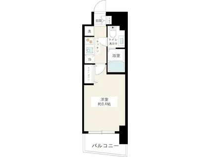 アトラスカーロ浦和常盤弐番館(1K/5階)の間取り写真